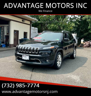 2016 Jeep Cherokee for sale at ADVANTAGE MOTORS INC in Edison NJ