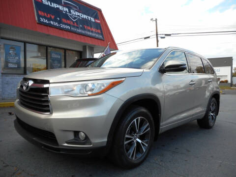 2016 Toyota Highlander for sale at Super Sports & Imports in Jonesville NC