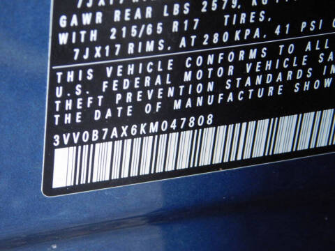 2019 Volkswagen Tiguan S 4Motion