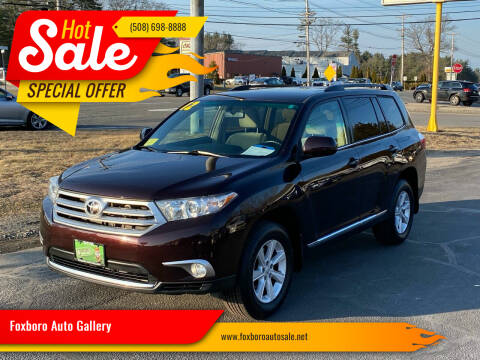 2012 Toyota Highlander for sale at Foxboro Auto Gallery in Foxboro MA