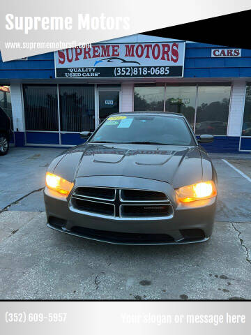 2012 Dodge Charger for sale at Supreme Motors in Leesburg FL