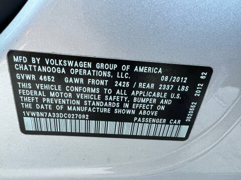 2013 Volkswagen Passat TDI SE