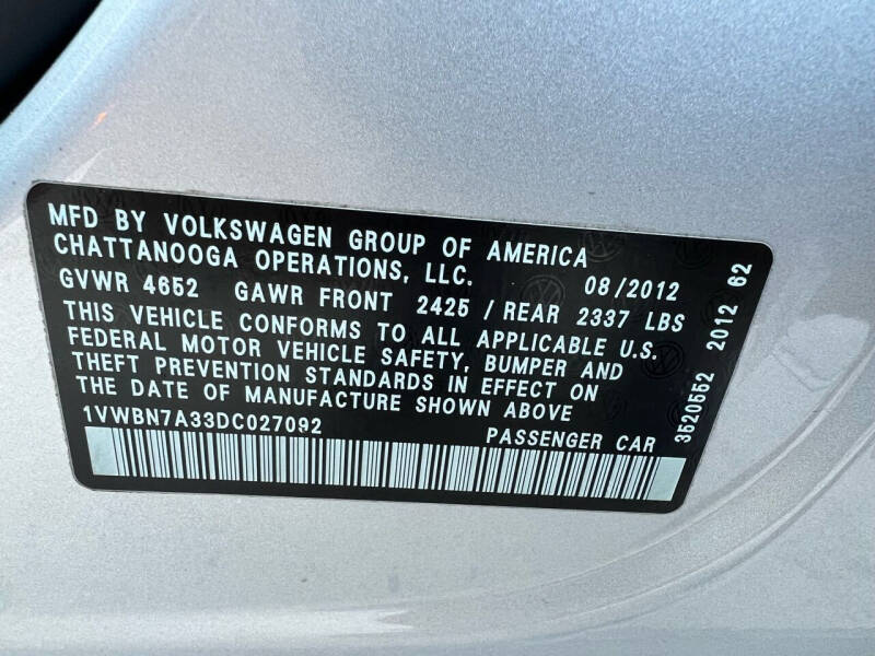 2013 Volkswagen Passat TDI SE