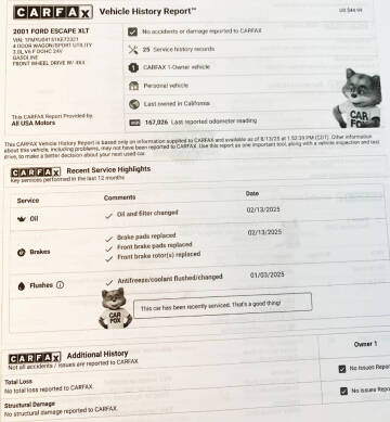 2001 Ford Escape XLT