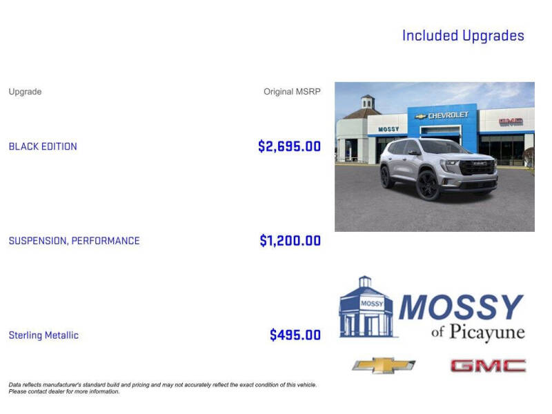 2026 GMC Acadia Elevation