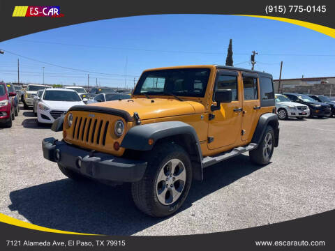 2012 Jeep Wrangler Unlimited for sale at Escar Auto - 9809 Montana Ave Lot in El Paso TX