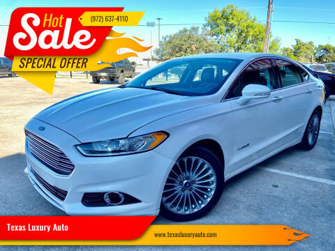 2013 Ford Fusion Hybrid for sale at Texas Luxury Auto in Cedar Hill TX