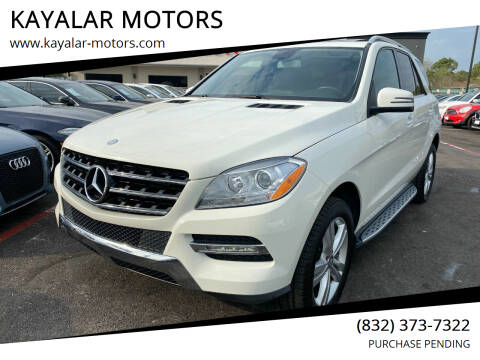 2013 Mercedes-Benz M-Class for sale at KAYALAR MOTORS in Houston TX