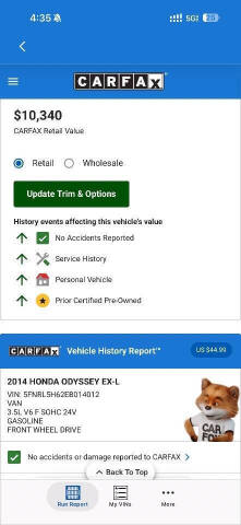 2014 Honda Odyssey EX-L w/Navi