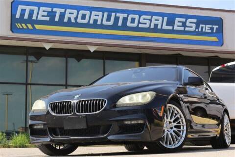 2013 BMW 6 Series for sale at METRO AUTO SALES in Arlington TX