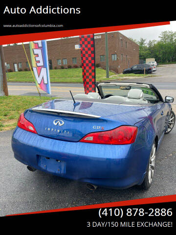 2009 Infiniti G37 Convertible for sale at Auto Addictions in Elkridge MD