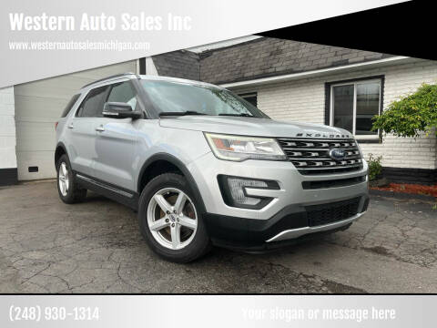 2017 Ford Explorer for sale at Western Auto Sales Inc in Farmington Hills MI