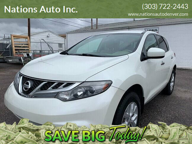 2011 Nissan Murano for sale at Nations Auto Inc. in Denver CO