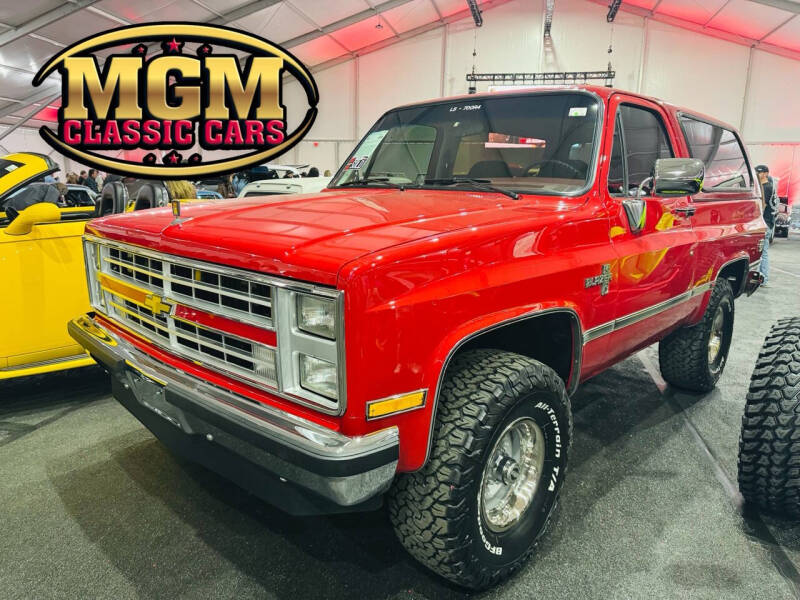 1986 Chevrolet Blazer for sale at MGM CLASSIC CARS in Addison IL