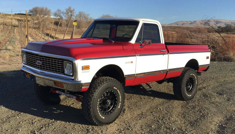 1972 Chevrolet C/K 10 Series for sale at Moxee Muscle Cars in Moxee WA
