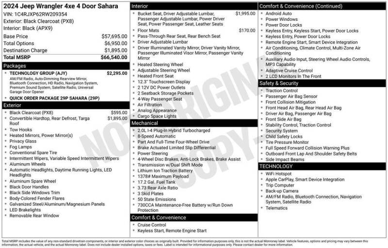 2024 Jeep Wrangler Sahara 4xe