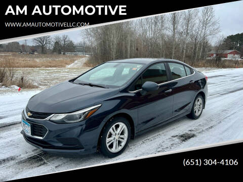 2016 Chevrolet Cruze for sale at AM AUTOMOTIVE in Forest Lake MN