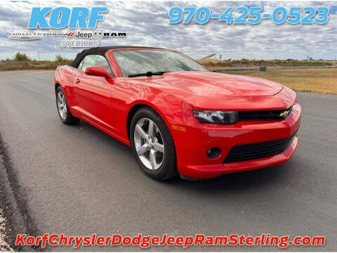 2015 Chevrolet Camaro for sale at Tony Peckham @ Korf Motors in Sterling CO