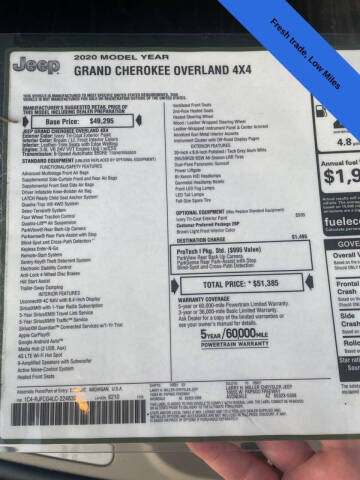 2020 Jeep Grand Cherokee Overland