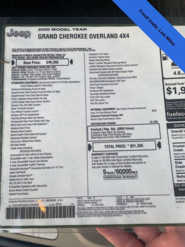 2020 Jeep Grand Cherokee Overland