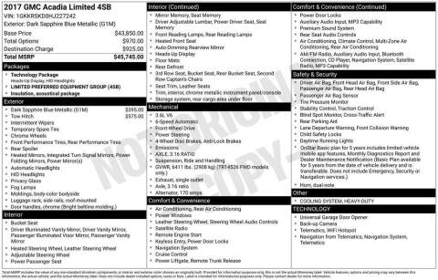 2017 GMC Acadia Limited