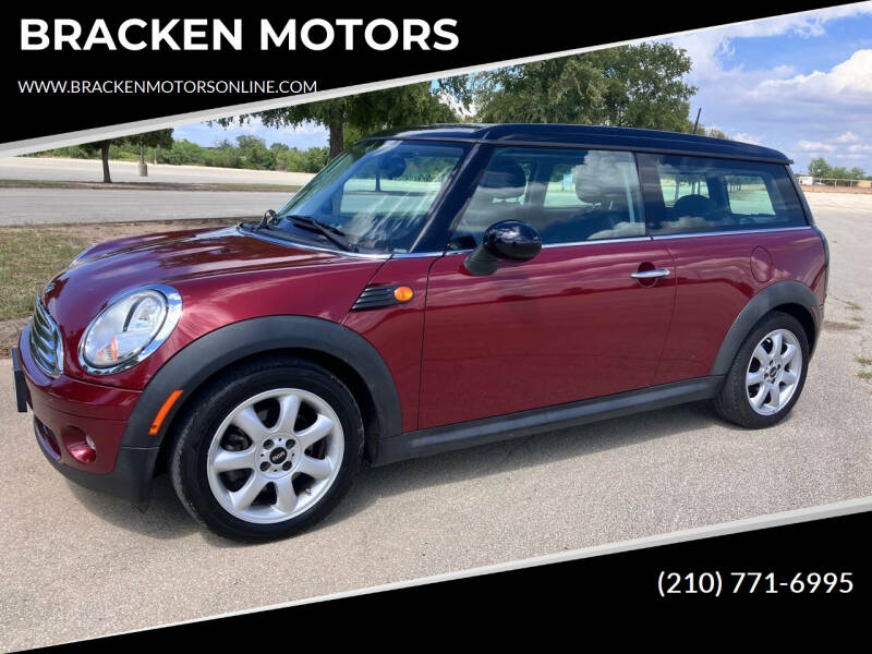 2009 MINI Cooper Clubman for sale at BRACKEN MOTORS in San Antonio TX