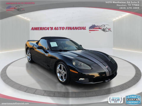 2008 Chevrolet Corvette for sale at America's Auto Financial in Houston TX