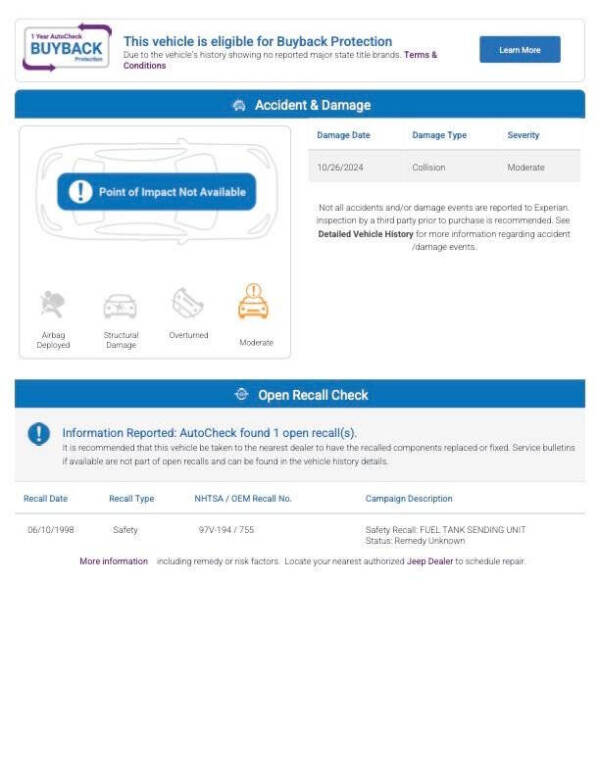 1997 Jeep Wrangler Sahara
