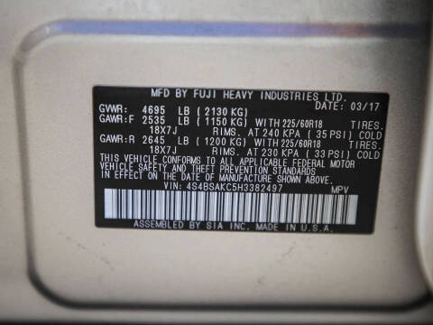 2017 Subaru Outback 2.5i Limited