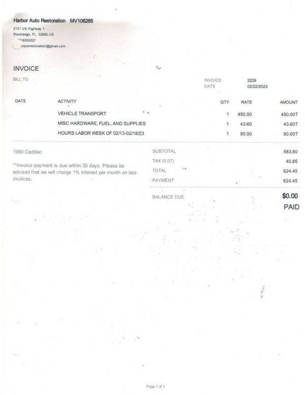 1960 Cadillac Eldorado