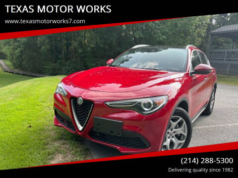 2021 Alfa Romeo Stelvio for sale at TEXAS MOTOR WORKS in Arlington TX