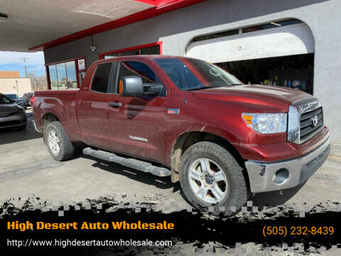 2009 Toyota Tundra for sale at High Desert Auto Wholesale in Albuquerque NM