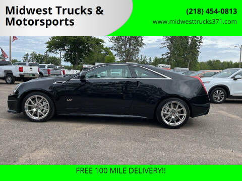 2012 Cadillac CTS-V for sale at Midwest Trucks & Motorsports in Merrifield MN