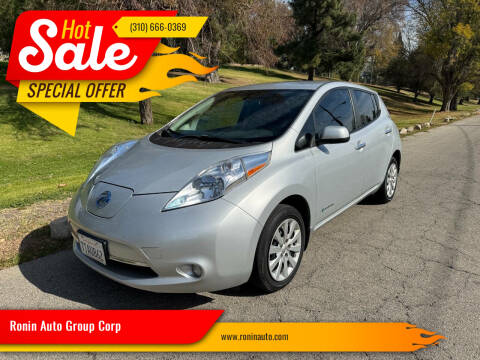2016 Nissan LEAF for sale at Ronin Auto Group Corp in Sun Valley CA