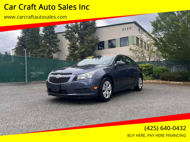 2013 Chevrolet Cruze for sale at Car Craft Auto Sales Inc in Lynnwood WA