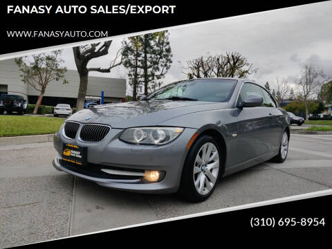 2012 BMW 3 Series for sale at FANASY AUTO SALES/EXPORT in Yorba Linda CA