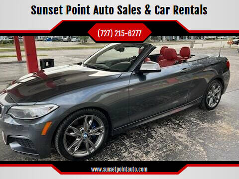 2016 BMW 2 Series for sale at Sunset Point Auto Sales & Car Rentals in Clearwater FL