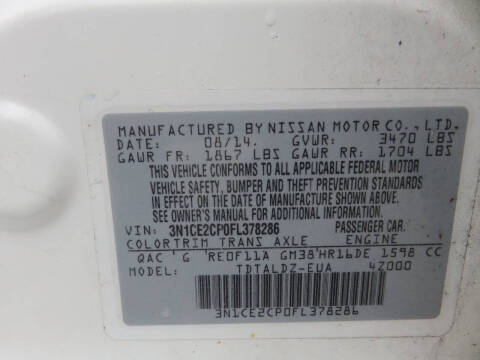 2015 Nissan Versa Note SV