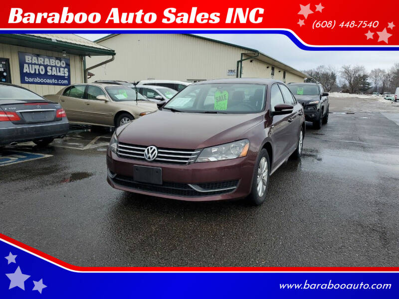 2014 Volkswagen Passat for sale at Baraboo Auto Sales INC in Baraboo WI
