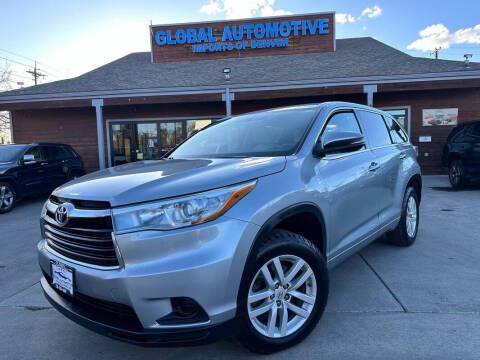 2015 Toyota Highlander for sale at Global Automotive Imports in Denver CO