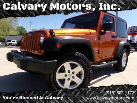 2011 Jeep Wrangler for sale at Calvary Motors, Inc. in Bixby OK