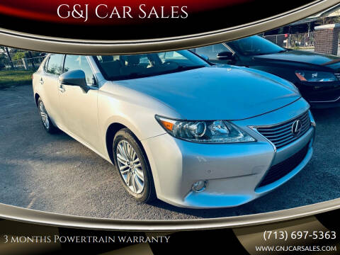 2013 Lexus ES 350 for sale at G&J Car Sales in Houston TX