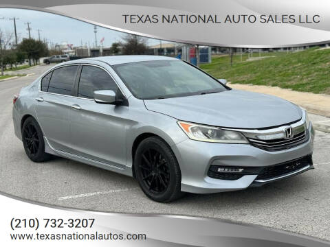 2017 Honda Accord for sale at Texas National Auto Sales LLC in San Antonio TX