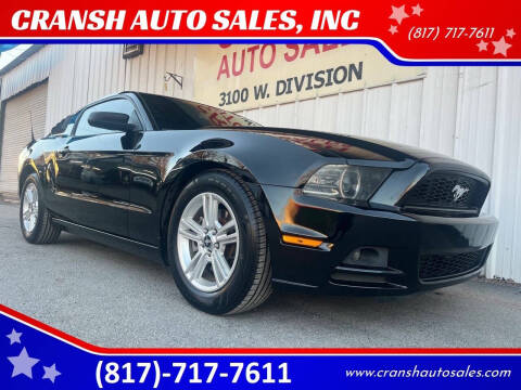 2014 Ford Mustang for sale at CRANSH AUTO SALES, INC in Arlington TX