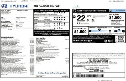 2022 Hyundai Palisade SEL
