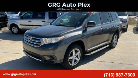 2013 Toyota Highlander for sale at GRG Auto Plex in Houston TX