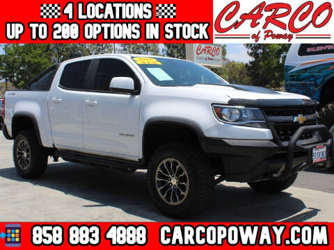 2018 Chevrolet Colorado for sale at CARCO SALES & FINANCE - CARCO OF POWAY in Poway CA