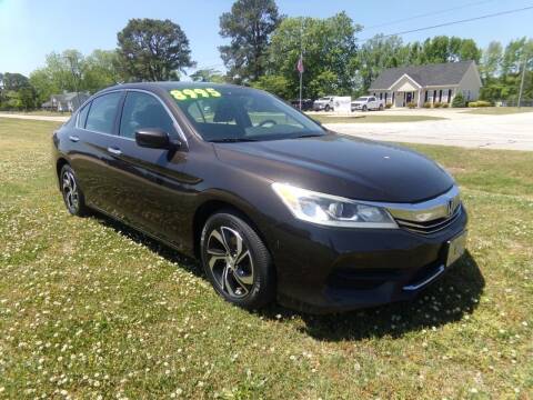 2016 Honda Accord for sale at Edwards Auto Outlet Inc. in Wilson NC