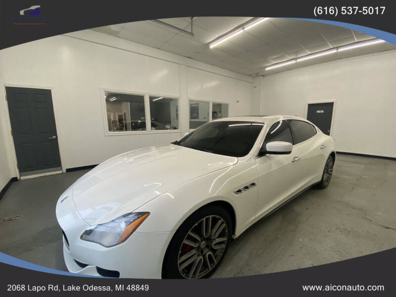 2015 Maserati Quattroporte for sale at Icon Auto Group in Lake Odessa MI
