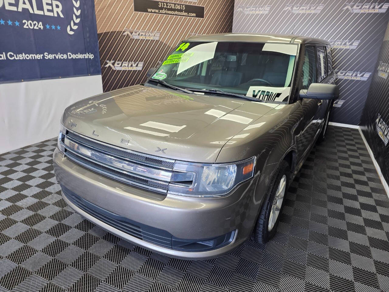 Tan 2014 Ford Flex SE SE 4dr Crossover 2
